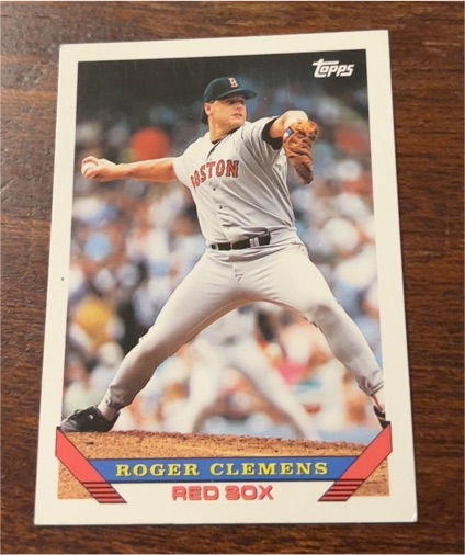 1993 Topps #4 Roger Clemens — front