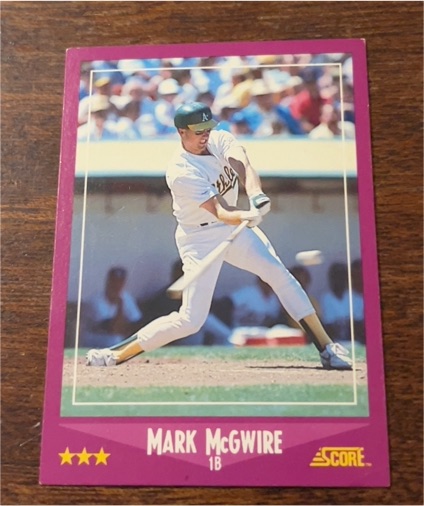 1988 Score #5 Mark McGwire — front