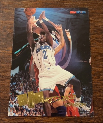 1996-97 NBA Hoops #H3 Larry Johnson HIPnotized — front