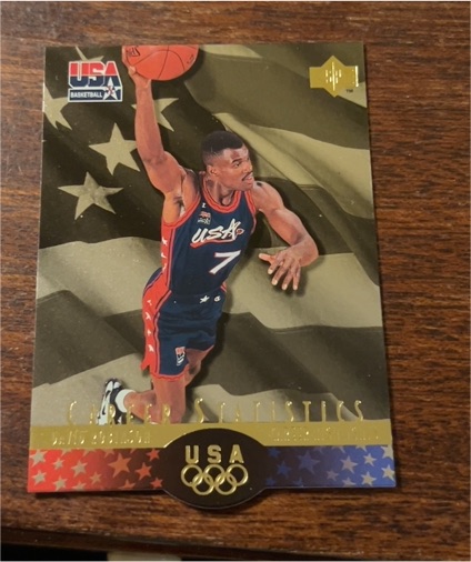 1996 Upper Deck USA SP Career Statistics Die-cut Gold #S7 Scottie Pippen — front