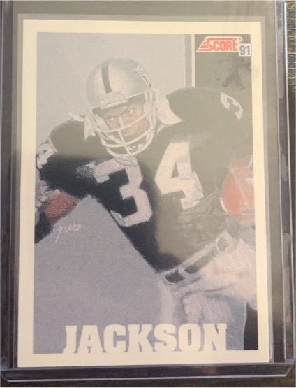 1991 Score #641 Bo Jackson — front