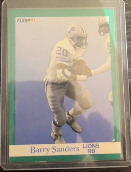 1991 Fleer #247 Barry Sanders — front
