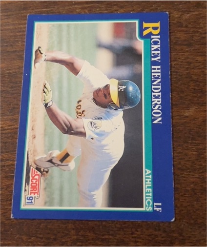 1991 Score #10 Rickey Henderson — front