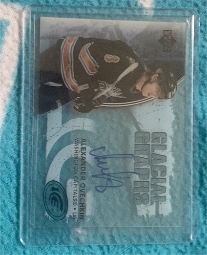 2005-06 Upper Deck Ice Glacial Graphs #GG-AO Alexander Ovechkin Rookie Auto — front