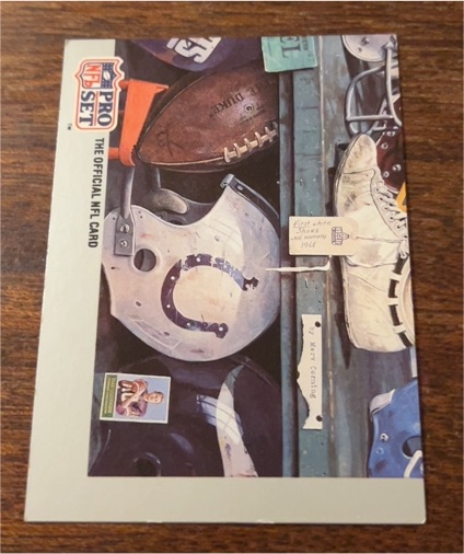1990 Pro Set Super Bowl XXV Silver Anniversary #9 Indianapolis Colts — front