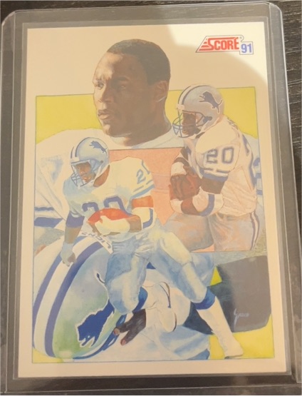 1991 Score #663 Barry Sanders — front