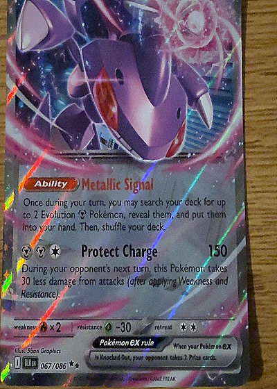 2025 Pokémon TCG Scarlet & Violet Black Bolt Genesect ex #067/086 — front