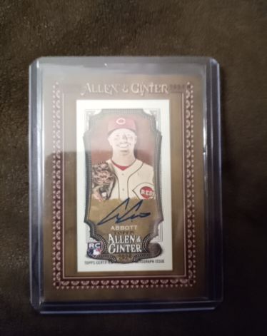 2024 Topps Allen & Ginter Mini Framed Auto #MA-AA Andrew Abbott — front