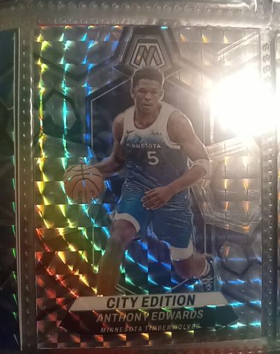 2023-24 Panini Mosaic #273 Anthony Edwards City Edition — front