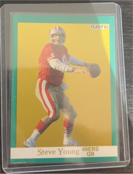 1991 Fleer #367 Steve Young — front
