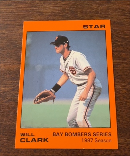 1987 Star #8 Will Clark — front