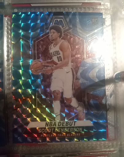 2023-24 Panini Mosaic #255 Scoot Henderson NBA Debut — front