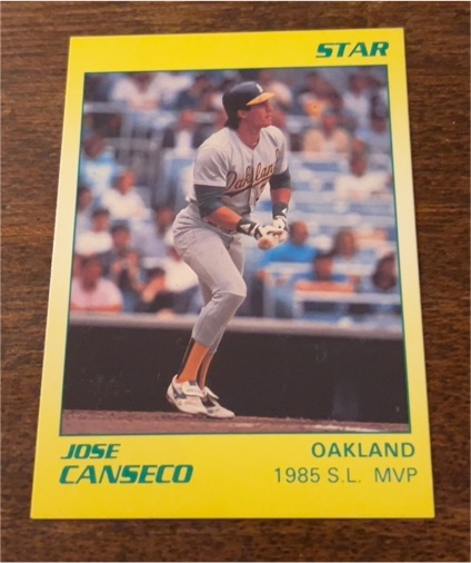 1990 Star Company #4 of 11 Jose Canseco — front