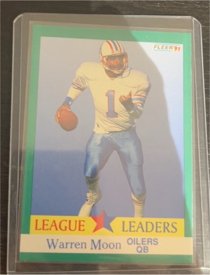 1991 Fleer #410 Warren Moon — front