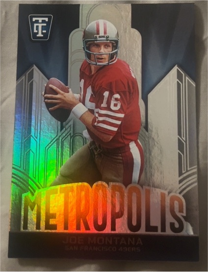 2024 Panini Totally Certified Metropolis Joe Montana — front