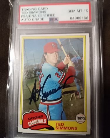 1981 Topps #705 Ted Simmons — front