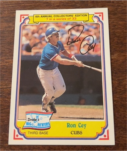 1984 Topps Drake's Big Hitters #7 Ron Cey — front