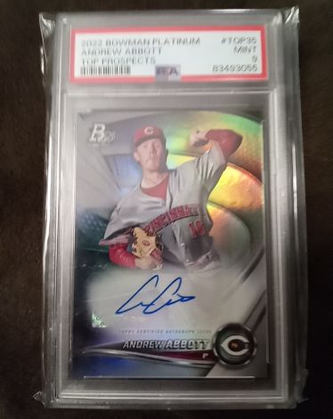 2022 Bowman Platinum #TOP-35 Andrew Abbott — front