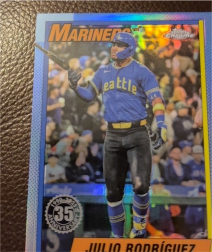 2025 Topps Chrome 35th Anniversary #90CB-6 Julio Rodriguez — front