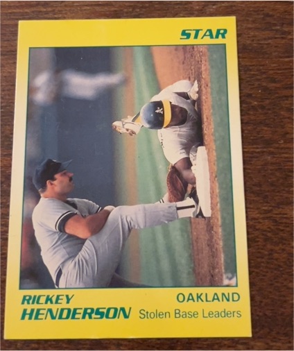 1990 Star Rickey Henderson Career Info #7 — front