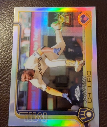 2025 Topps Chrome #262 Jackson Chourio — front
