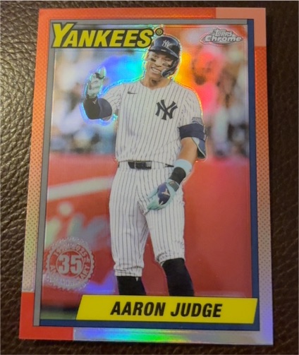 2025 Topps Chrome 35th Anniversary #90CB-11 Aaron Judge — front