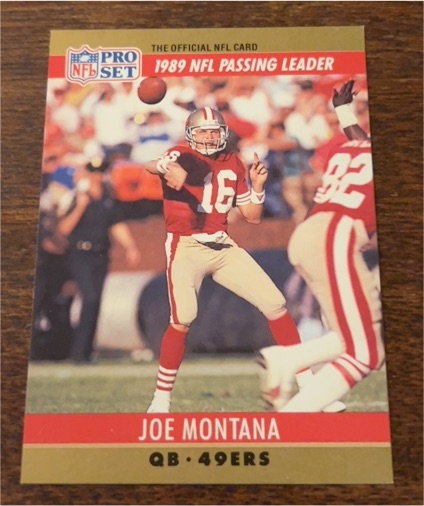 1990 Pro Set #8 Joe Montana San Francisco 49ers — front