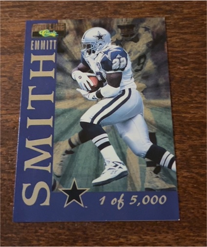 1995 Classic Pro Line #1 Emmitt Smith — front