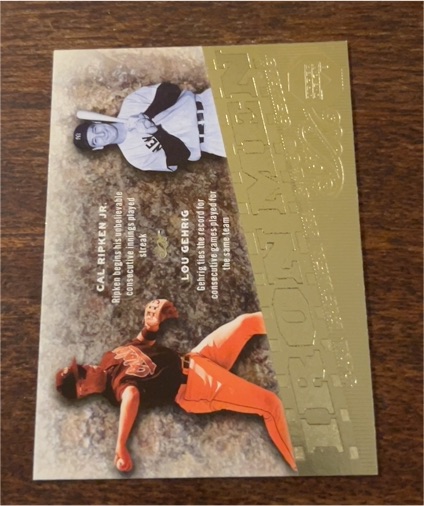 2007 Upper Deck #IM23 Cal Ripken Jr. / Lou Gehrig Iron Men — front