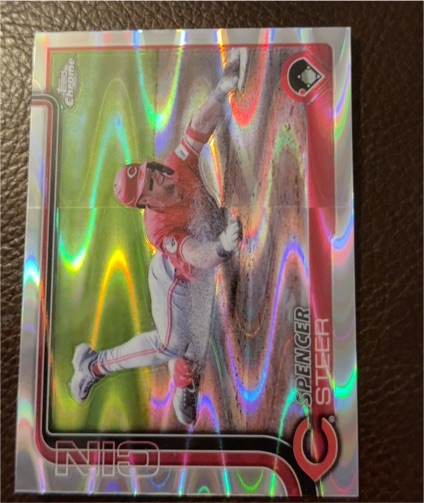 2025 Topps Chrome #174 Spencer Steer — front