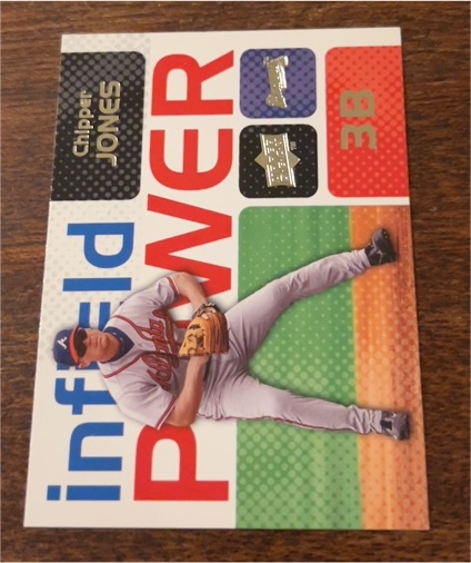 2008 Upper Deck Infield Power #IPCJ Chipper Jones — front
