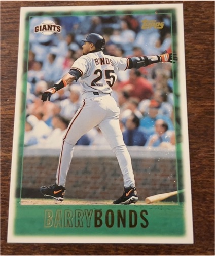 1997 Topps #1 Barry Bonds — front