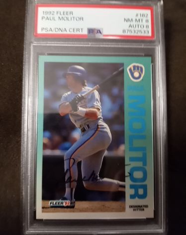 1992 Fleer #182 Paul Molitor — front