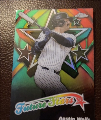 2025 Topps Chrome #FS-9 Austin Wells Future Stars — front