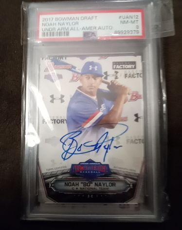 2017 Bowman Draft Under Armour All-America #UAN-12 Noah Bo Naylor — front