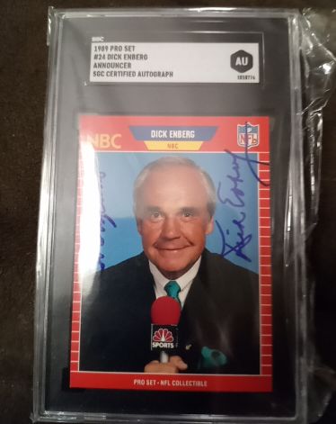 1989 Pro Set #24 Dick Enberg — front