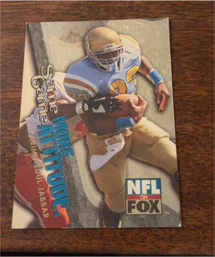 1996 Skybox Impact Same Game More Attitude Karim Abdul-Jabbar — front