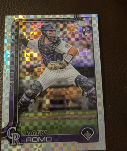 2025 Topps Chrome #124 Drew Romo — front