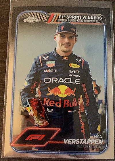 2024 Topps Chrome Formula 1 Sprint Winners #152 Max Verstappen — front