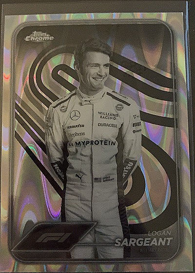 2024 Topps Chrome Formula 1 #20 Logan Sargeant Sepia Refractor — front
