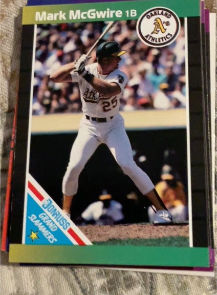 1989 Donruss Grand Slammers #7 Mark McGwire — front