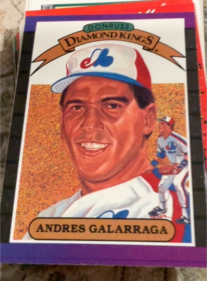 1989 Donruss Diamond Kings #14 Andres Galarraga — front
