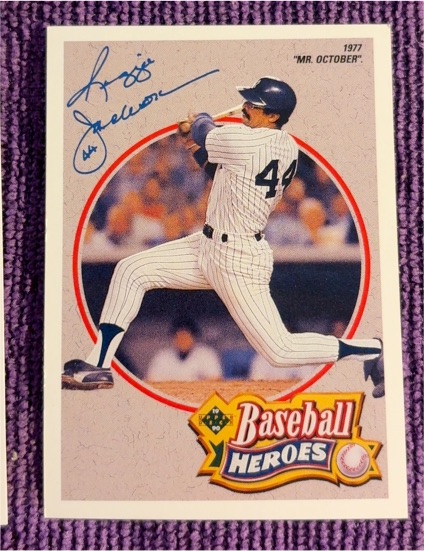 1990 Upper Deck #3 Reggie Jackson Baseball Heroes — front
