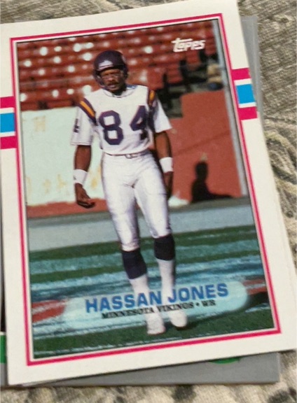 1989 Topps #78 Hassan Jones — front