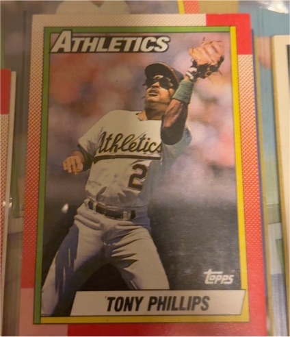 1990 Topps #702 Tony Phillips — front