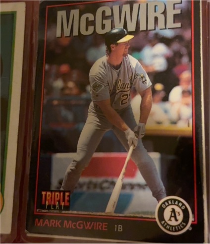 1993 Donruss Triple Play #87 Mark McGwire — front