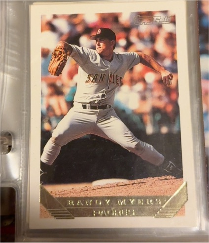 1993 Topps Gold #302 Randy Myers — front