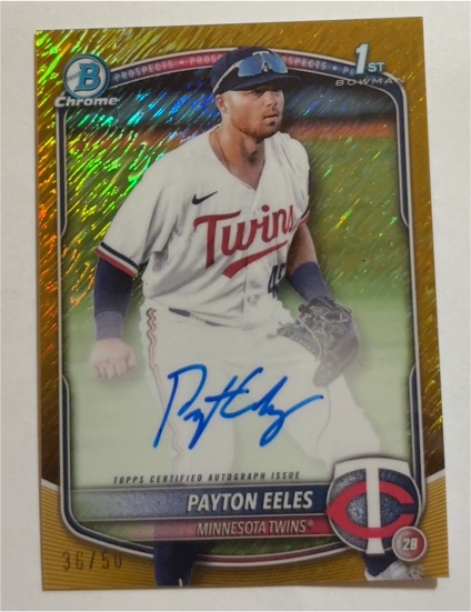 2025 Bowman Chrome #CPA-PE Payton Eeles — front