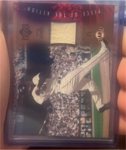 2002 Upper Deck Piece of the Action #PA-25 Barry Bonds — front