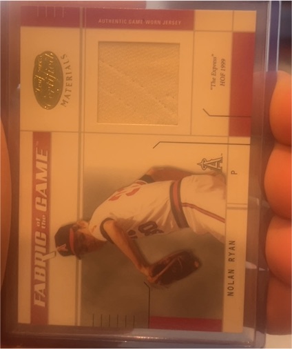 2003 Leaf Certified Fabric of the Game Nolan Ryan — front